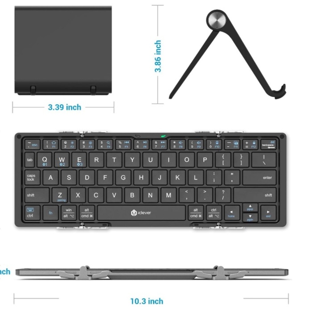 Portable foldable Bluetooth Keyboard